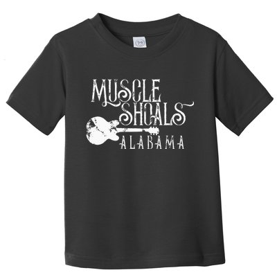 Muscle Shoals Alabama With Guitar Swampy Soul Music Fans Toddler T-Shirt