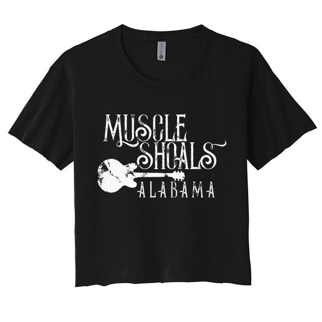 Muscle Shoals Alabama With Guitar Swampy Soul Music Fans Crop Top