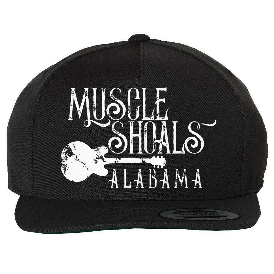 Muscle Shoals Alabama With Guitar Swampy Soul Music Fans Wool Snapback Cap