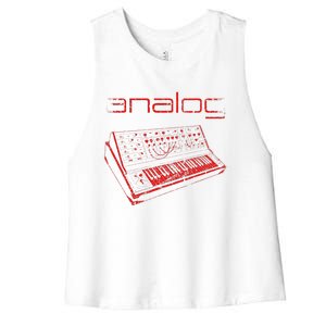 Modular Synthesizer Acid Analog Women's Racerback Cropped Tank