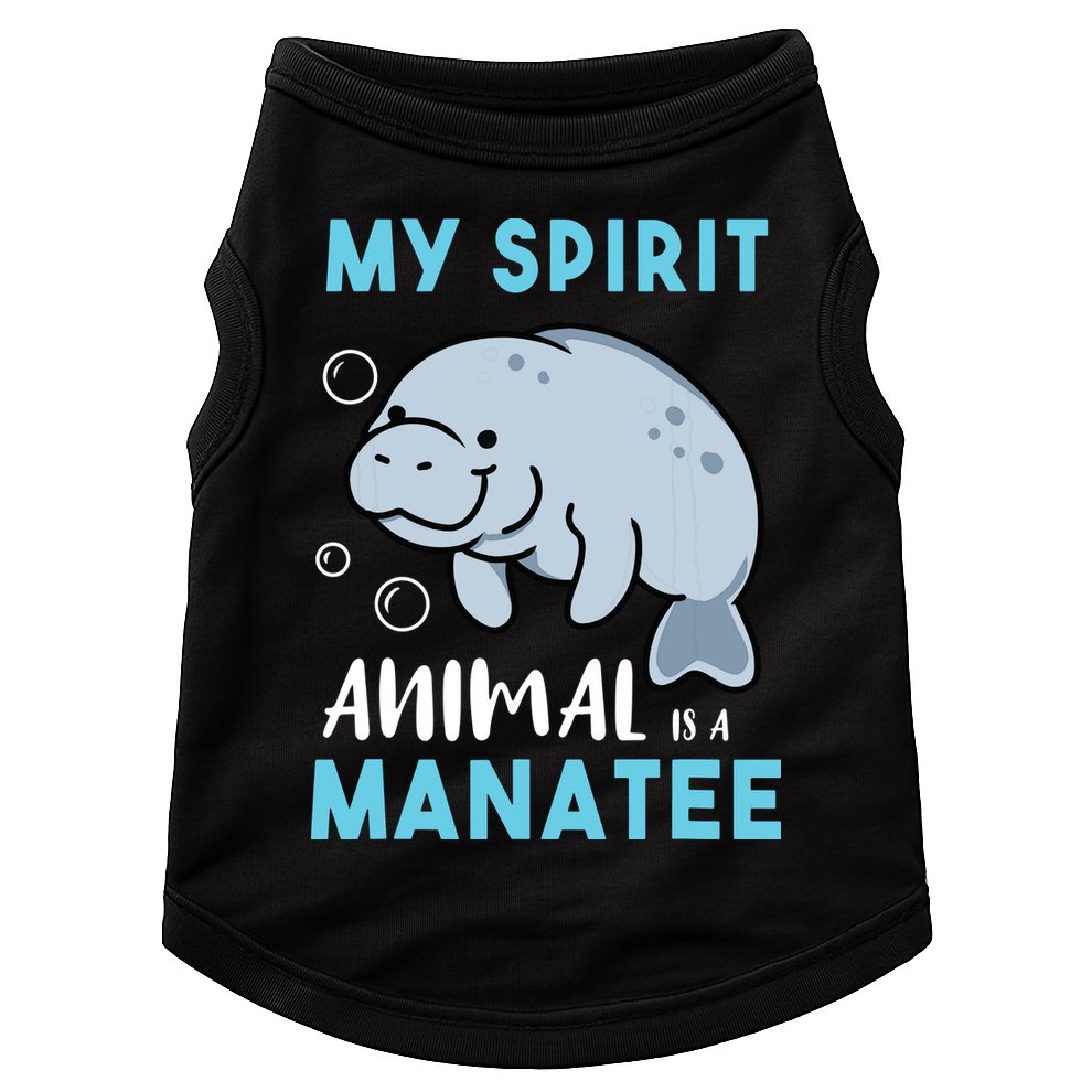 My Spirit Animal Is A Manatee Marine Biologist Gift Doggie Tank