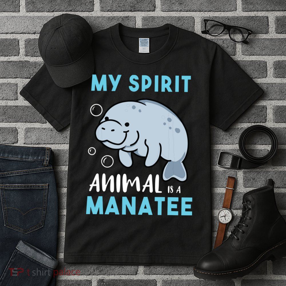 My Spirit Animal Is A Manatee Marine Biologist Gift Tall T-Shirt
