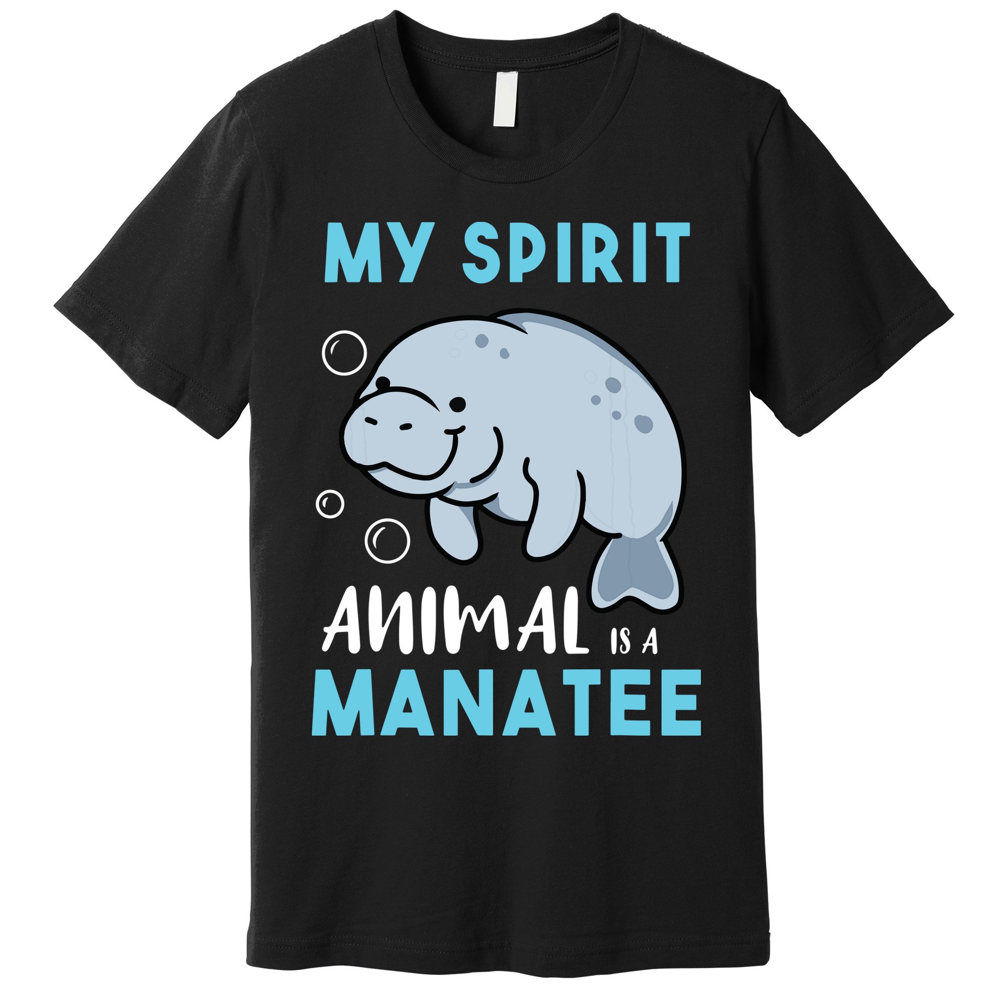 My Spirit Animal Is A Manatee Marine Biologist Gift Premium T-Shirt