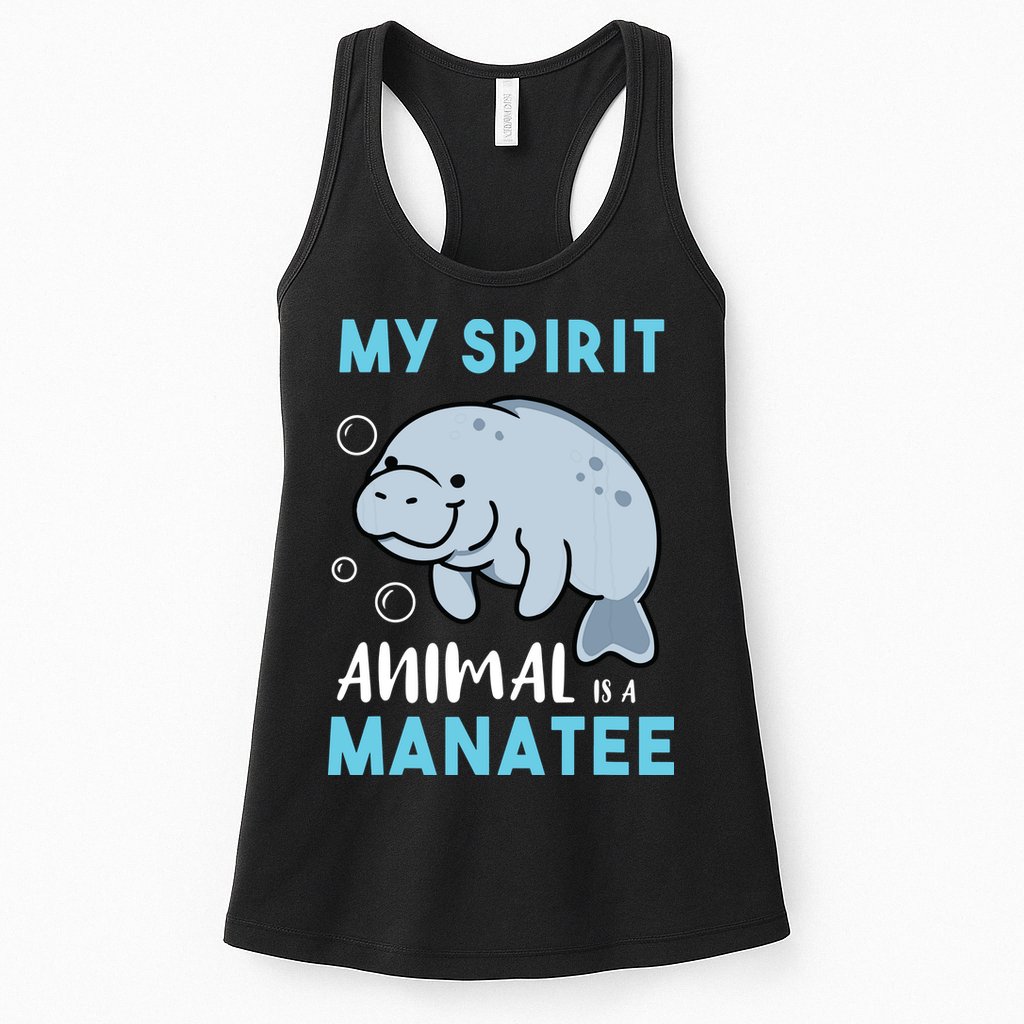 My Spirit Animal Is A Manatee Marine Biologist Gift Womens Tank Top