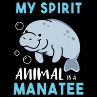 My Spirit Animal Is A Manatee Marine Biologist Gift Womens Tank Top