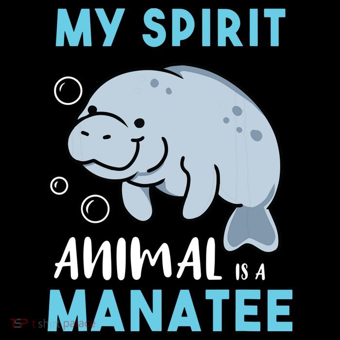 My Spirit Animal Is A Manatee Marine Biologist Gift Women's V-Neck T-Shirt
