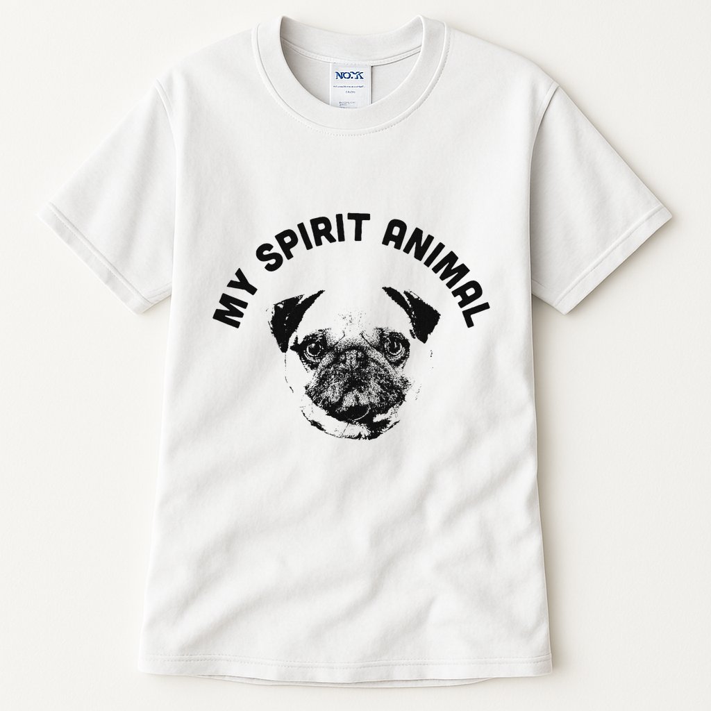 My Spirit Animal Pug Funny Dog Mom And Dog Dad Tall T-Shirt