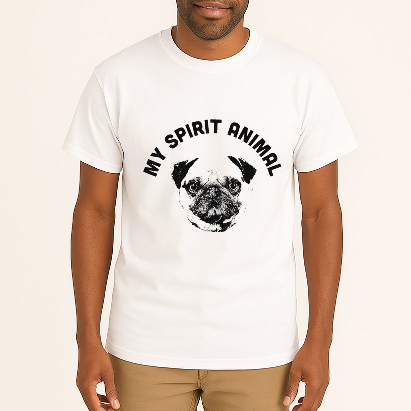 My Spirit Animal Pug Funny Dog Mom And Dog Dad Tall T-Shirt
