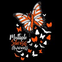 Multiple Sclerosis Awareness Butterfly Orange Ribbon  Bucket Hat