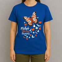 Multiple Sclerosis Awareness Butterfly Orange Ribbon  T-Shirt
