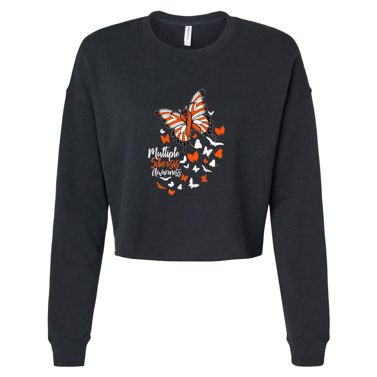 Multiple Sclerosis Awareness Butterfly Orange Ribbon  Tumbler