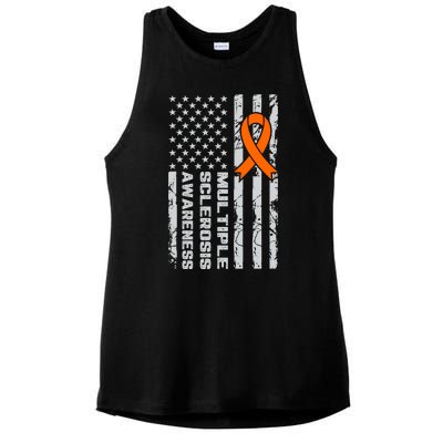 Multiple Sclerosis Awareness MS Ladies PosiCharge Tri-Blend Wicking Tank