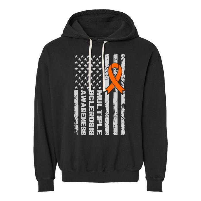 Multiple Sclerosis Awareness MS Garment-Dyed Fleece Hoodie
