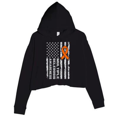 Multiple Sclerosis Awareness MS Crop Fleece Hoodie