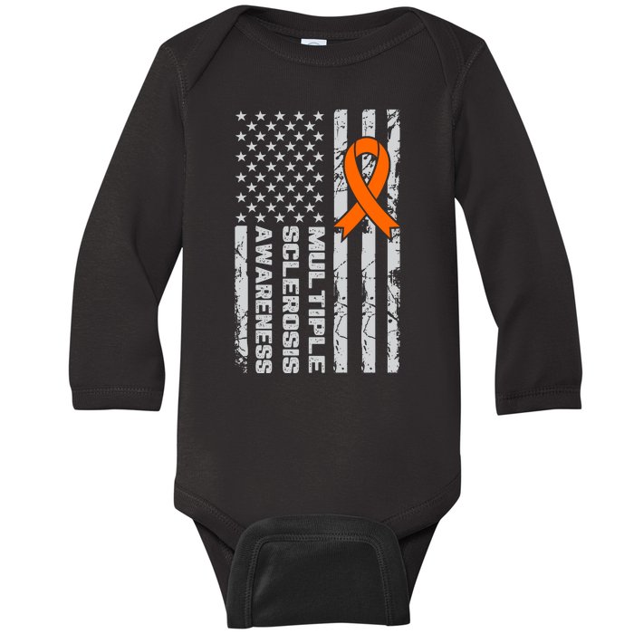 Multiple Sclerosis Awareness MS Baby Long Sleeve Bodysuit