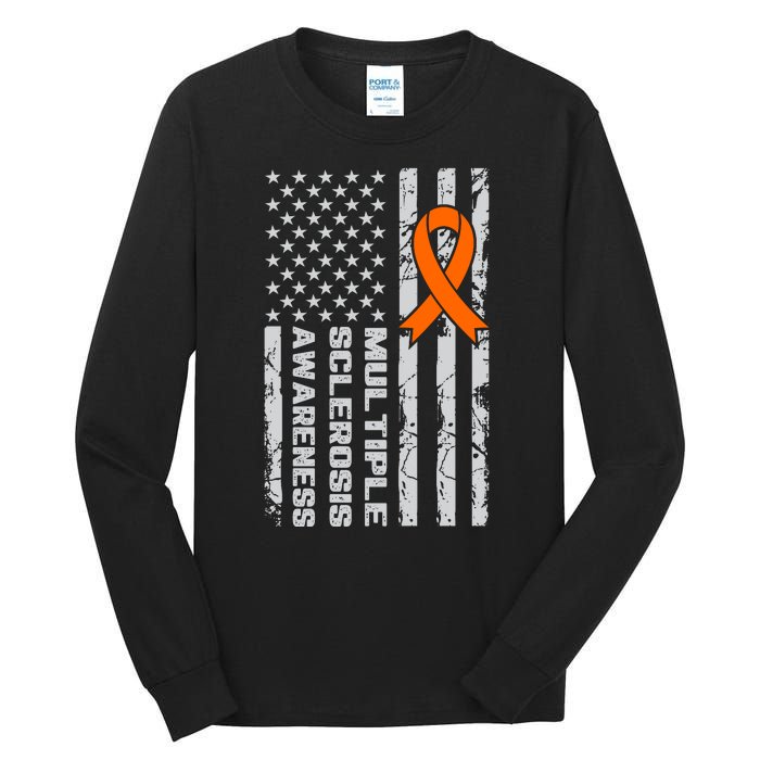 Multiple Sclerosis Awareness MS Tall Long Sleeve T-Shirt