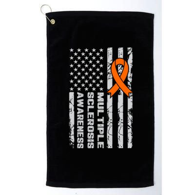 Multiple Sclerosis Awareness MS Platinum Collection Golf Towel