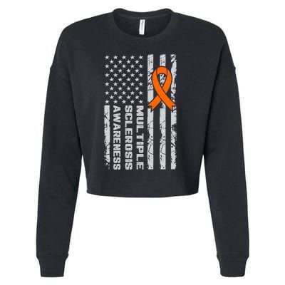 Multiple Sclerosis Awareness MS Cropped Pullover Crew