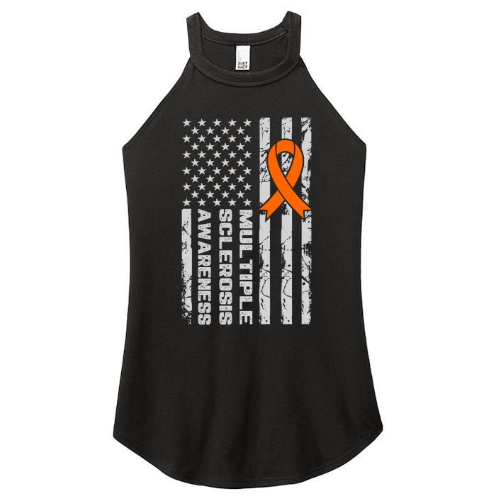 Multiple Sclerosis Awareness MS Women's Perfect Tri Rocker Tank