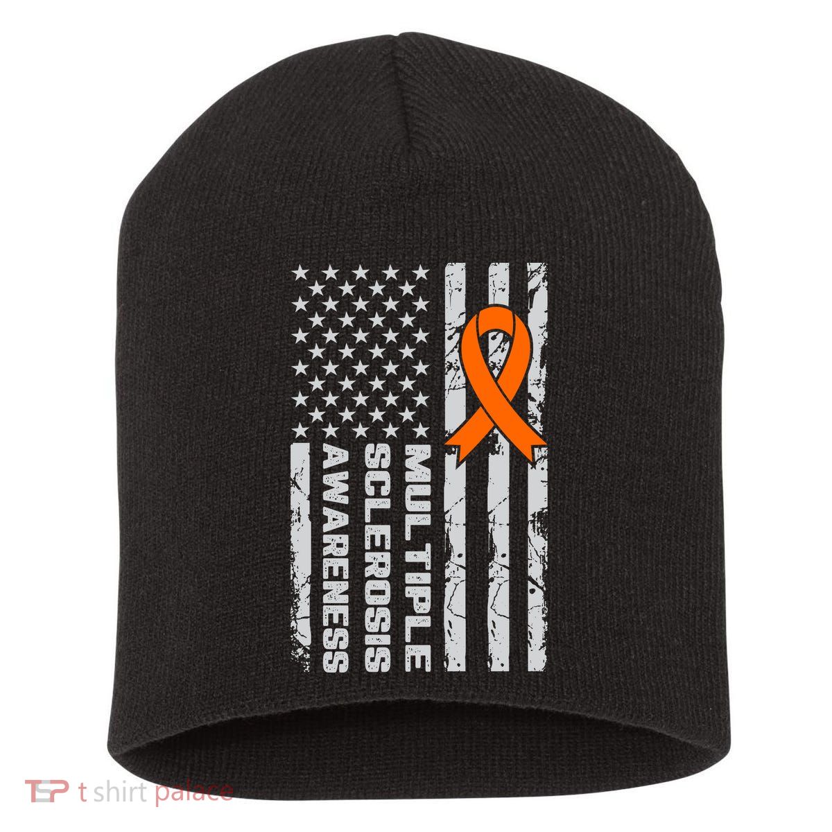 Multiple Sclerosis Awareness MS Short Acrylic Beanie