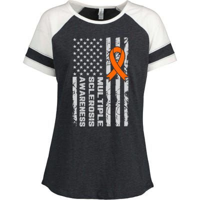 Multiple Sclerosis Awareness MS Enza Ladies Jersey Colorblock Tee