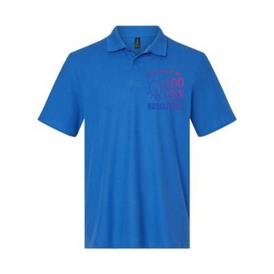 My Students Are 100 Days Brighter 100th Day School Teacher Great Gift Softstyle Adult Sport Polo