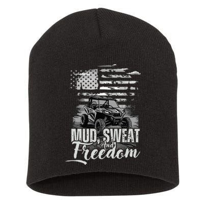 Mud Sweat And Freedom Patriotic American Offroad Sxs Utv Short Acrylic Beanie