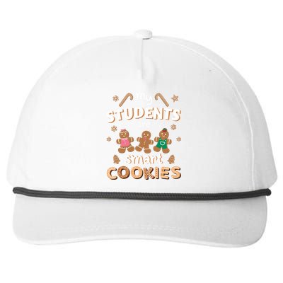 My Students Are Smart Cookies For Christmas Teacher Long Sleeve Snapback Five-Panel Rope Hat