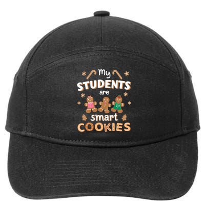 My Students Are Smart Cookies For Christmas Teacher Long Sleeve 7-Panel Snapback Hat