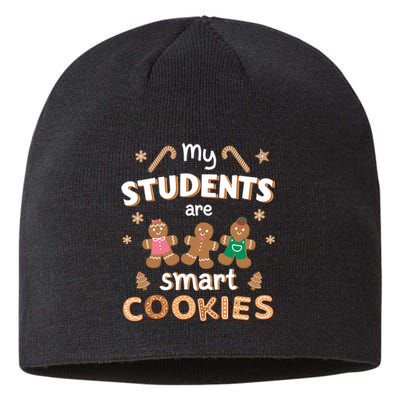 My Students Are Smart Cookies For Christmas Teacher Long Sleeve Sustainable Beanie