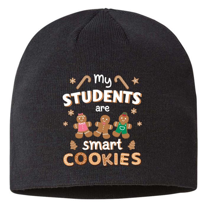 My Students Are Smart Cookies For Christmas Teacher Long Sleeve Sustainable Beanie