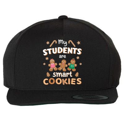 My Students Are Smart Cookies For Christmas Teacher Long Sleeve Wool Snapback Cap