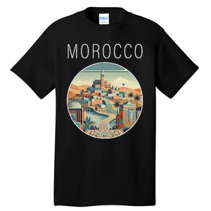 Morocco Scenery Art Deco Tall T-Shirt