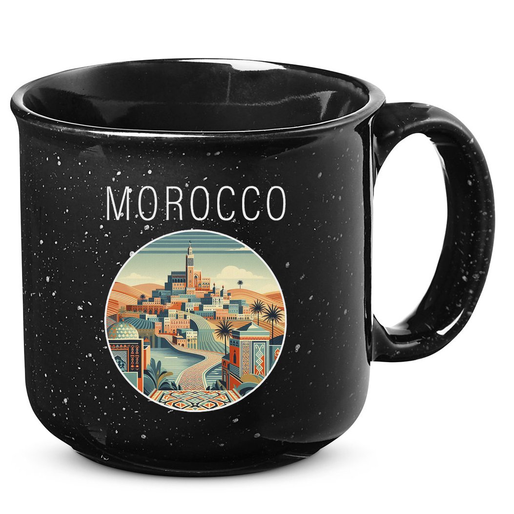Morocco Scenery Art Deco 15oz Campfire Ceramic Mug