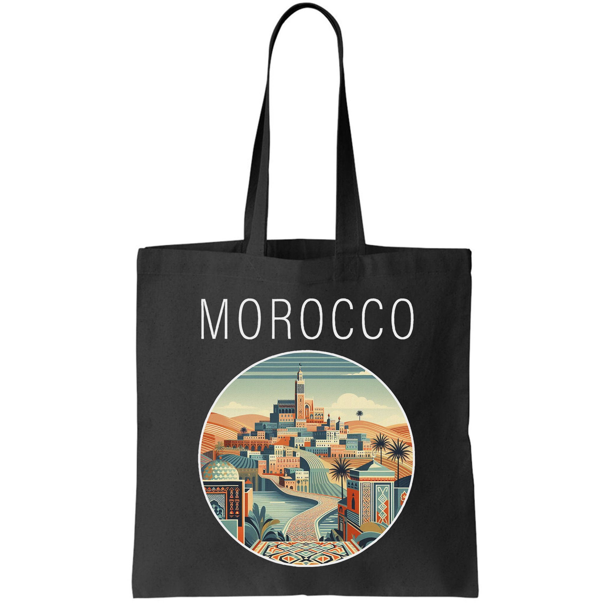Morocco Scenery Art Deco Bag