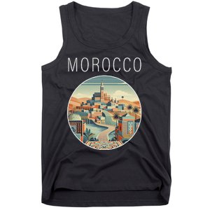 Morocco Scenery Art Deco Tank Top