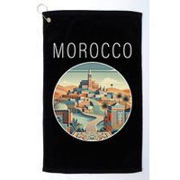 Morocco Scenery Art Deco Golf Towel