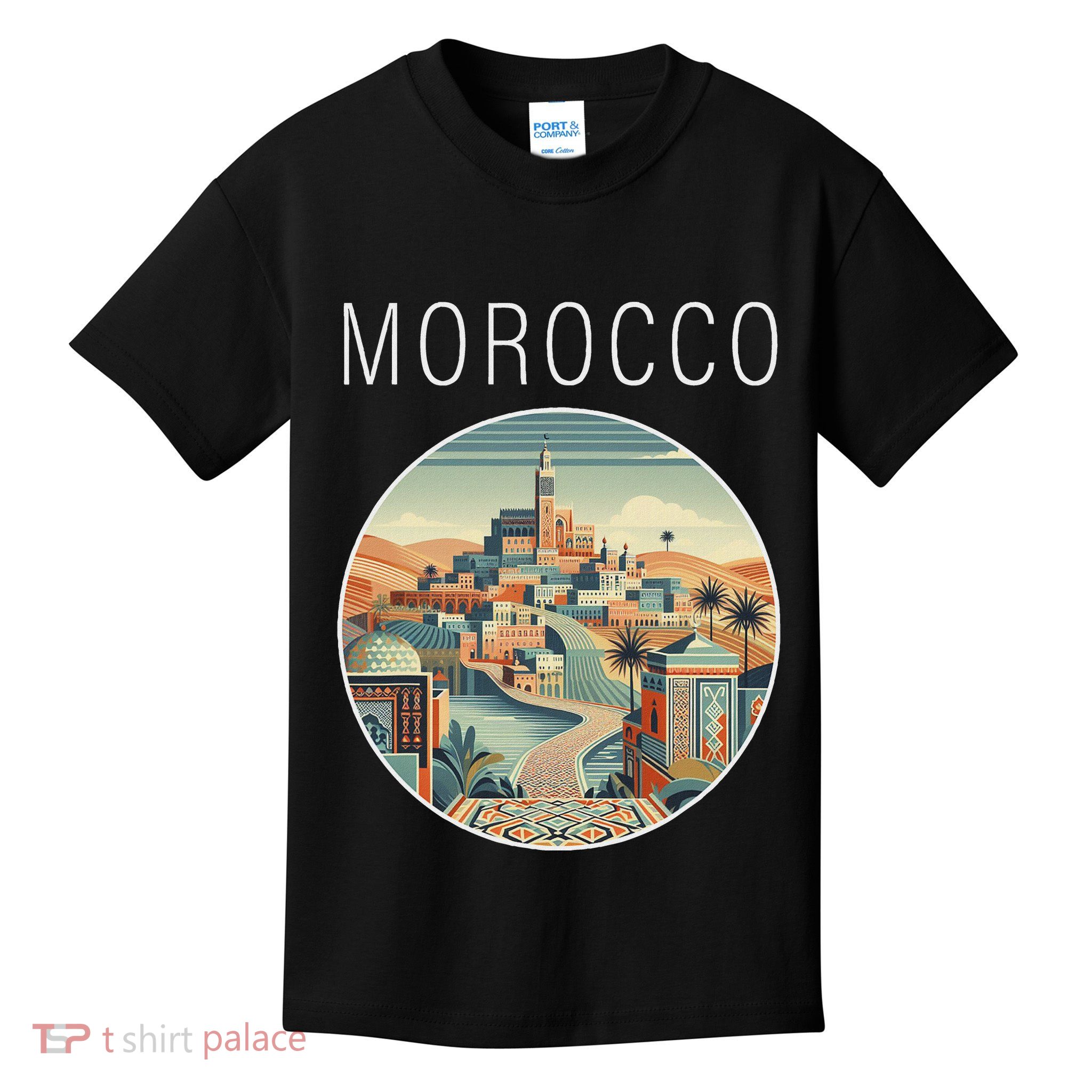 Morocco Scenery Art Deco Kids T-Shirt
