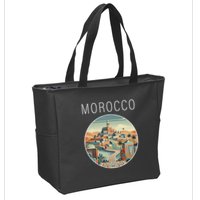 Morocco Scenery Art Deco Zip Tote Bag
