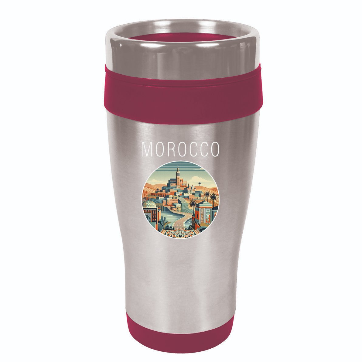 Morocco Scenery Art Deco 16oz Travel Tumbler