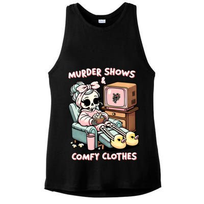 Murder Shows And Comfy Clothes Ladies PosiCharge Tri-Blend Wicking Tank