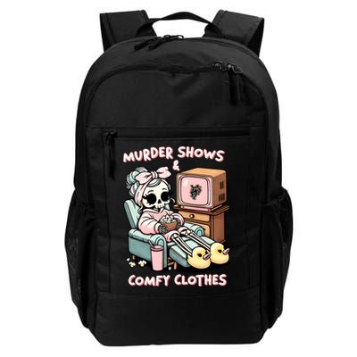 Murder Shows And Comfy Clothes Backpack