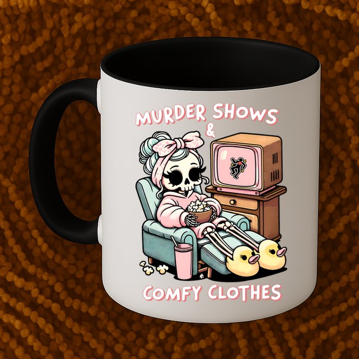 Murder Shows And Comfy Clothes Mug