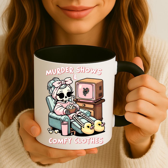 Murder Shows And Comfy Clothes Mug