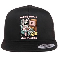 Murder Shows And Comfy Clothes Flat Bill Trucker Hat