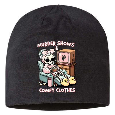 Murder Shows And Comfy Clothes Sustainable Beanie
