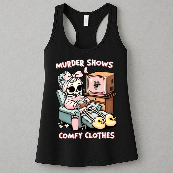 Murder Shows And Comfy Clothes Womens Tank Top