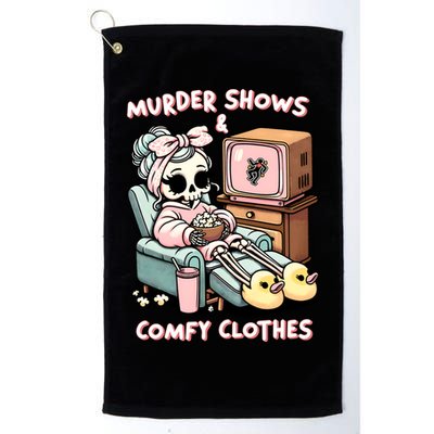 Murder Shows And Comfy Clothes Golf Towel