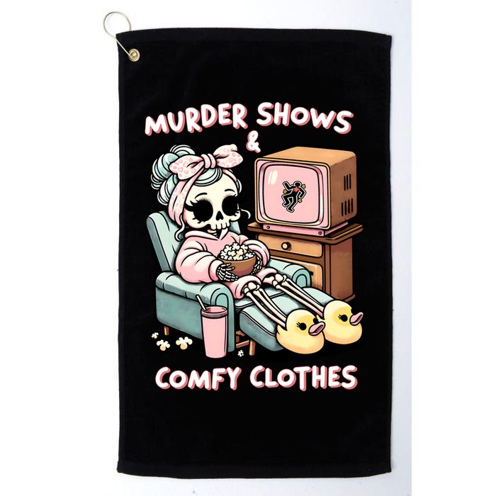 Murder Shows And Comfy Clothes Golf Towel