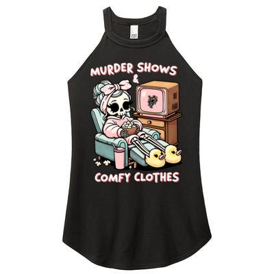 Murder Shows And Comfy Clothes Women's Perfect Tri Rocker Tank